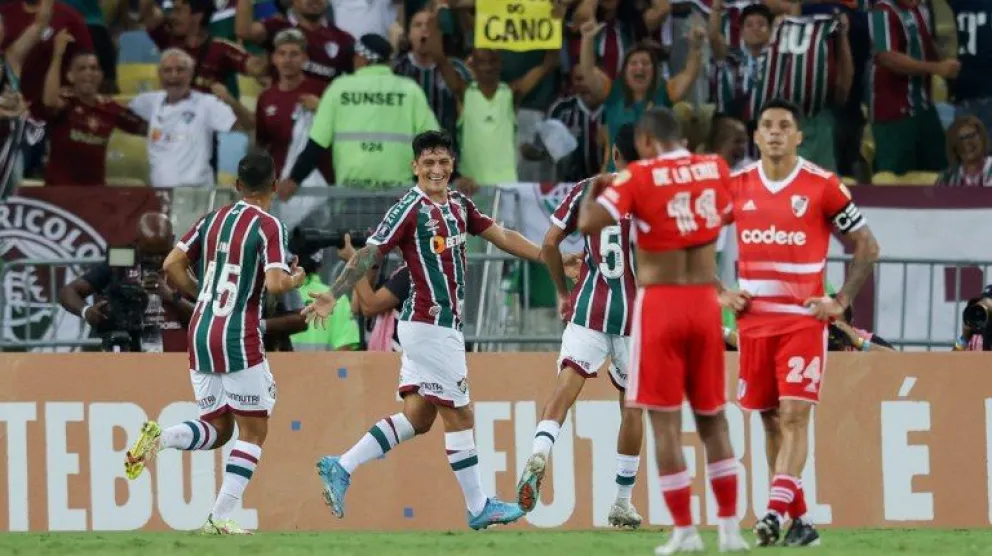 Copa Libertadores: River sufrió una dura goleada ante Fluminense con un Germán Cano intratable