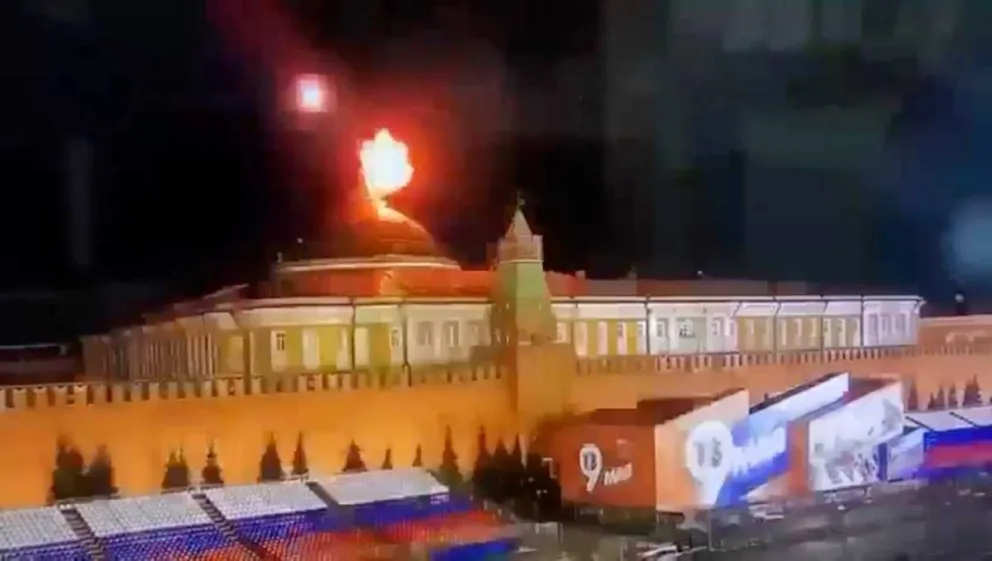 Rusia acusó a Ucrania de atacar el Kremlin con drones “para asesinar a Putin”