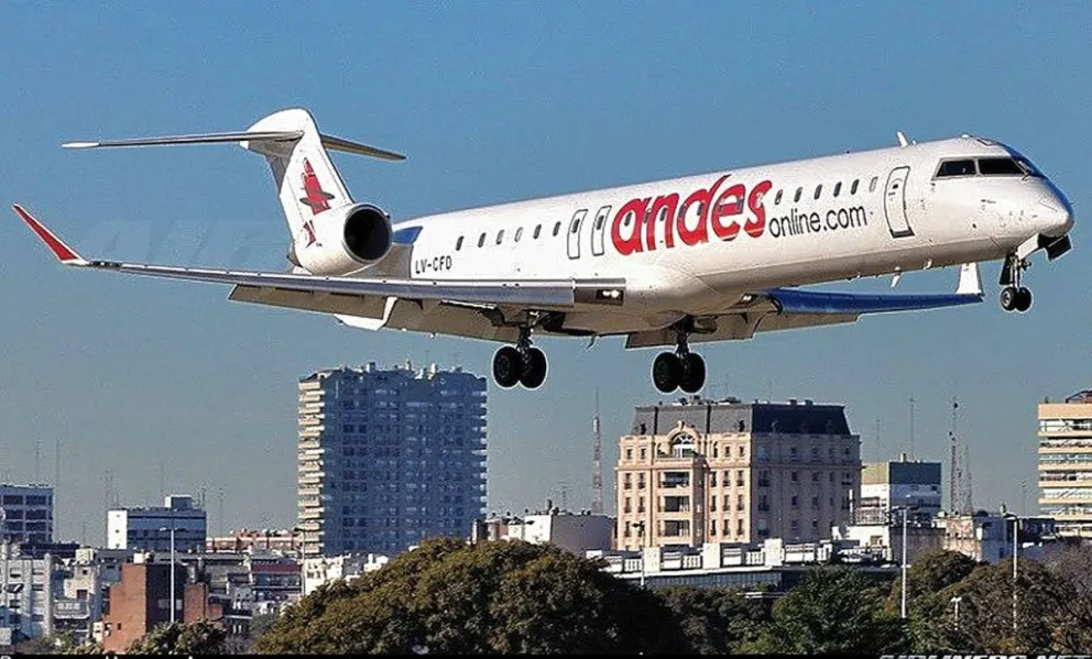 Andes volverá a operar en el país con vuelos chárter
