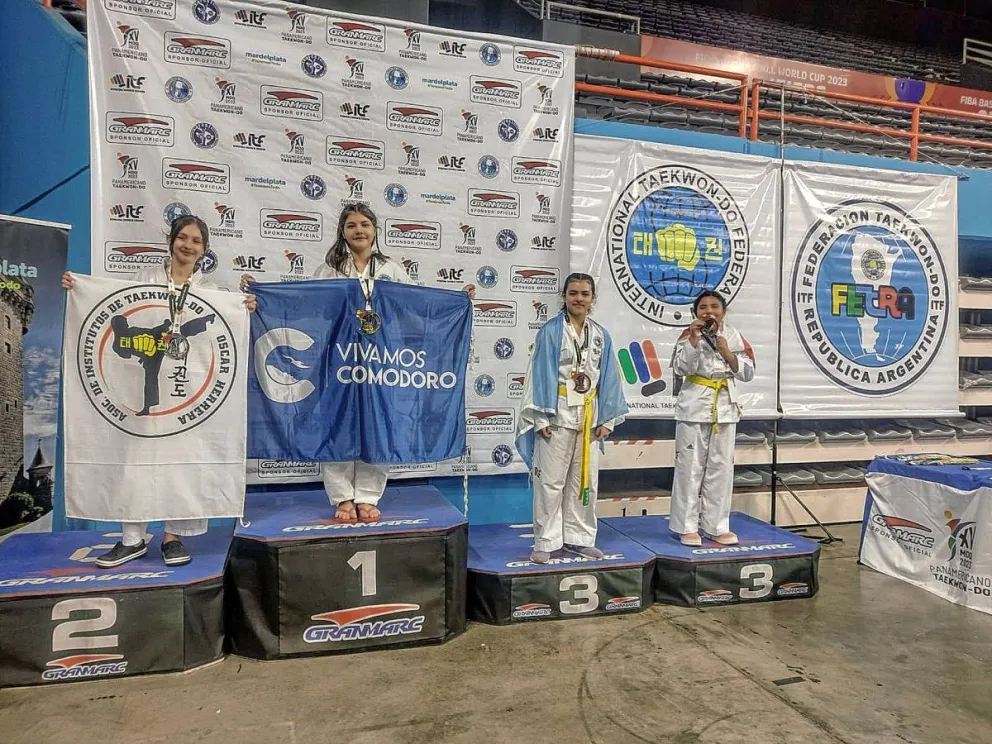 Más medallas comodorenses en el Panamericano de Mar del Plata