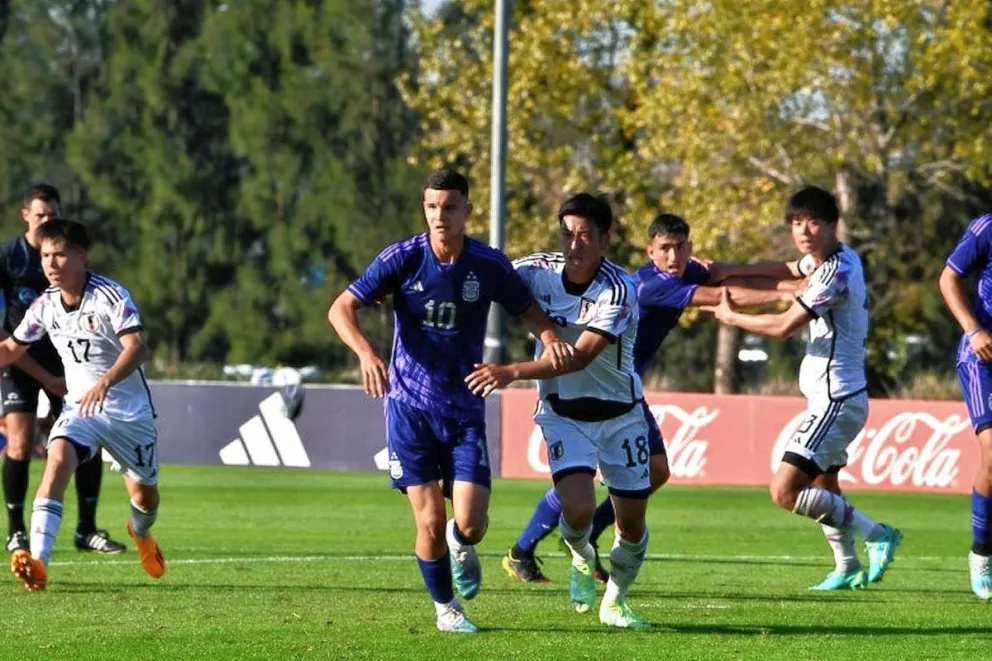 La Selección Sub 20 le ganó 2-1 a Japón en el último amistoso previo al Mundial