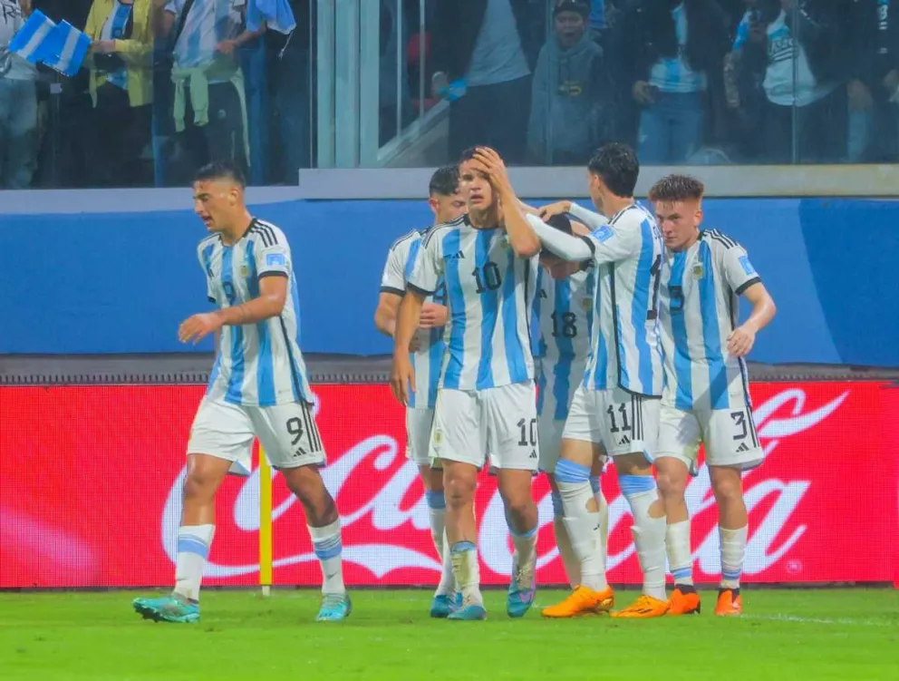 Argentina le ganó a Uzbekistán en su debut en el Mundial Sub 20 de fútbol