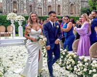 Video: Lautaro Martínez y Agustina Gandolfo celebraron su casamiento en Italia