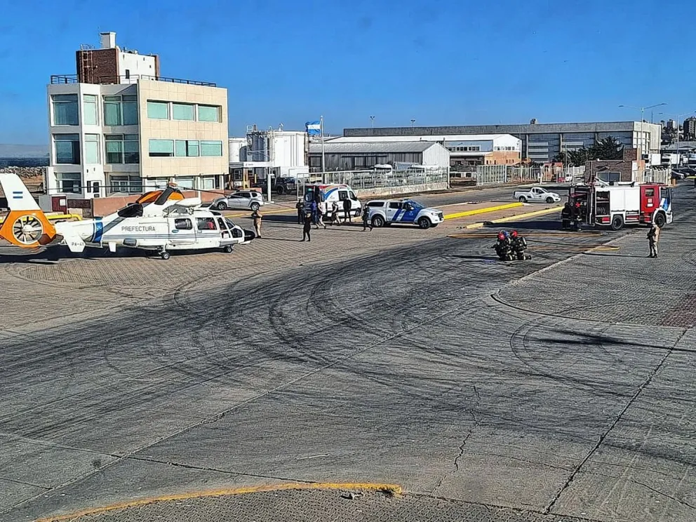 Prefectura realizó exitoso “operativo rescate” de un tripulante en alta mar