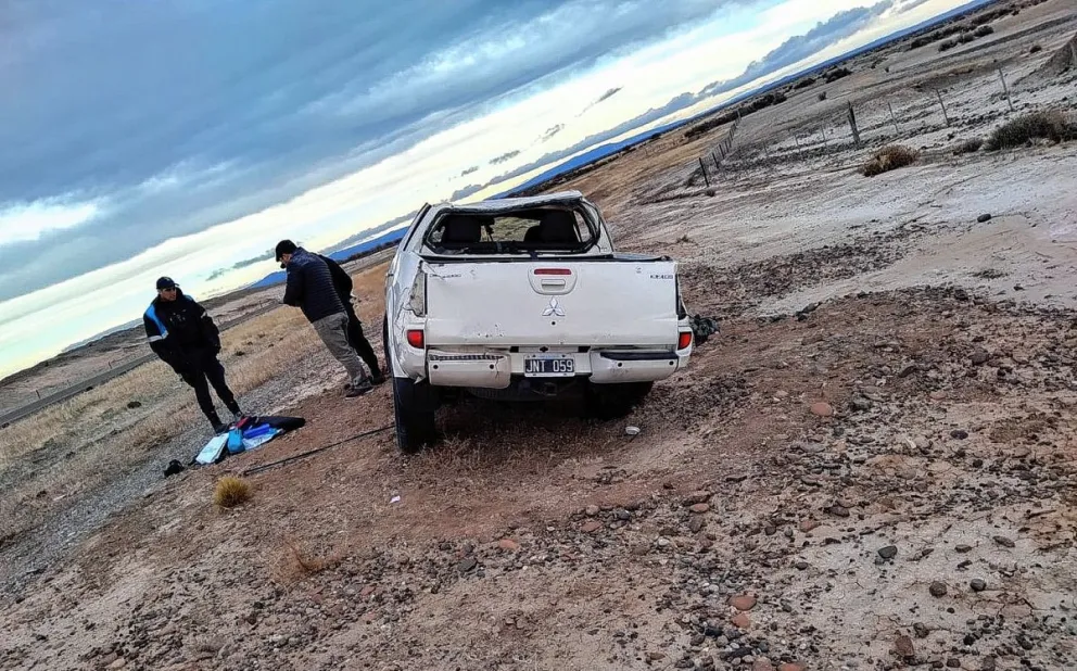 Cinematográfico vuelco en la ruta 26 
