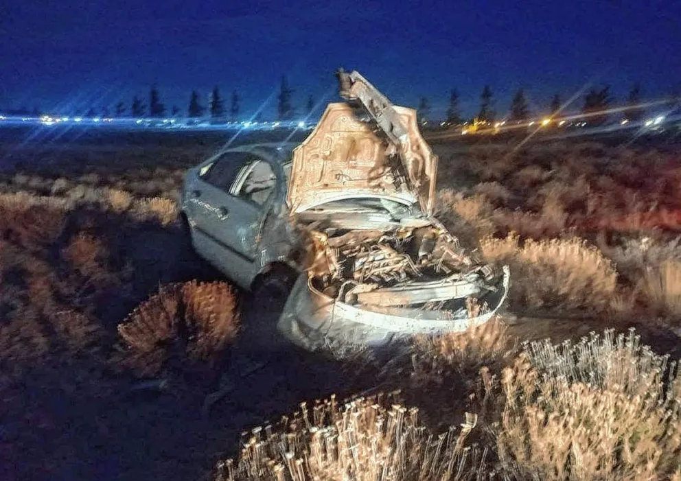 Muere joven automovilista en una curva pronunciada de ruta 12 cerca de Cañadón Seco