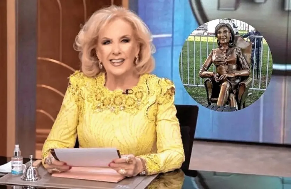 Presentaron la estatua de Mirtha Legrand