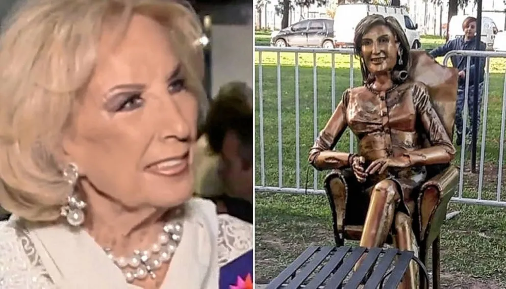 Por pedido de Mirtha Legrand, retiraron su estatua