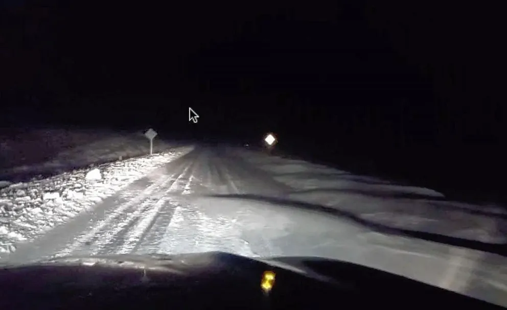 Tormenta de nieve: Dramático rescate de una familia que viajaba hacia Comodoro Rivadavia 