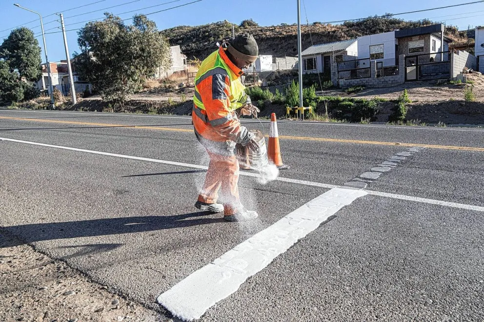 Las tareas de demarcación en el Camino Roque González están cerca de su finalización