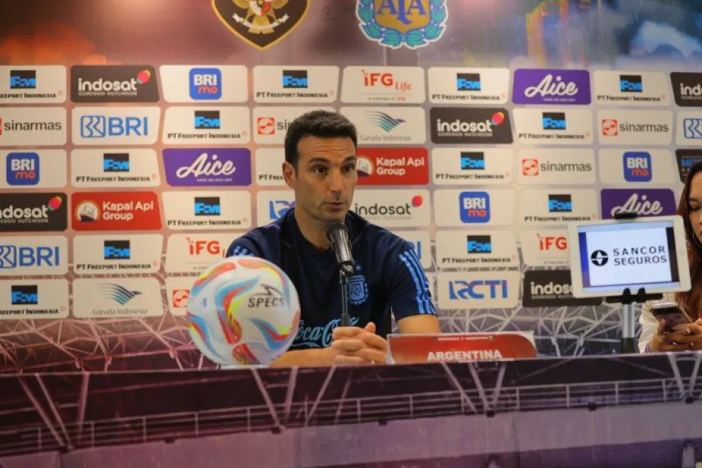 Scaloni confirmó que habrá rotación ante Indonesia, aunque aseguró que ningún otro jugador "puede hacer de Messi"